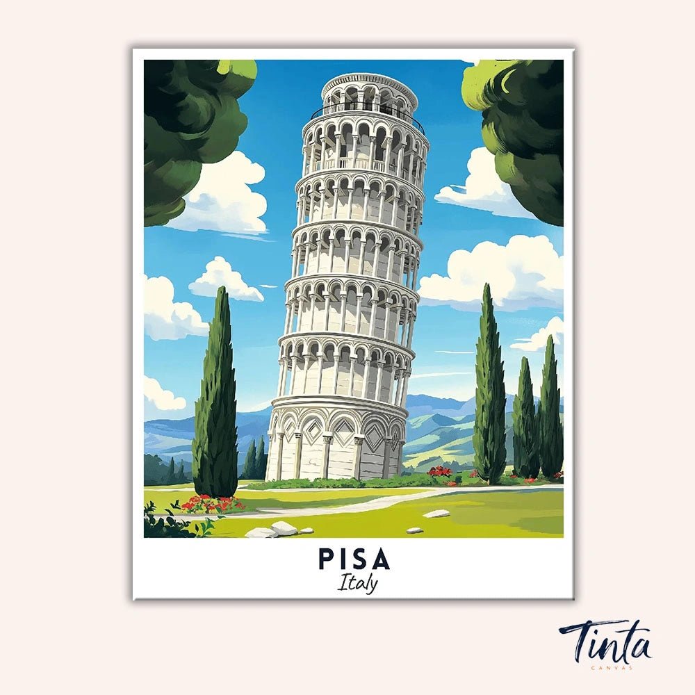 Pisa - Póster de viaje