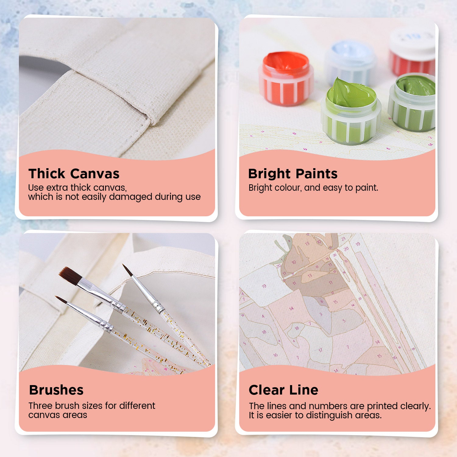 Strawberry Bliss Carry Bag paint by numbers kit
