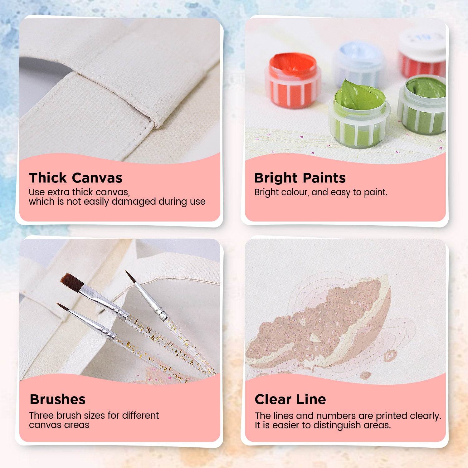 Ruby Pomegranate Carry Bag paint by numbers kit