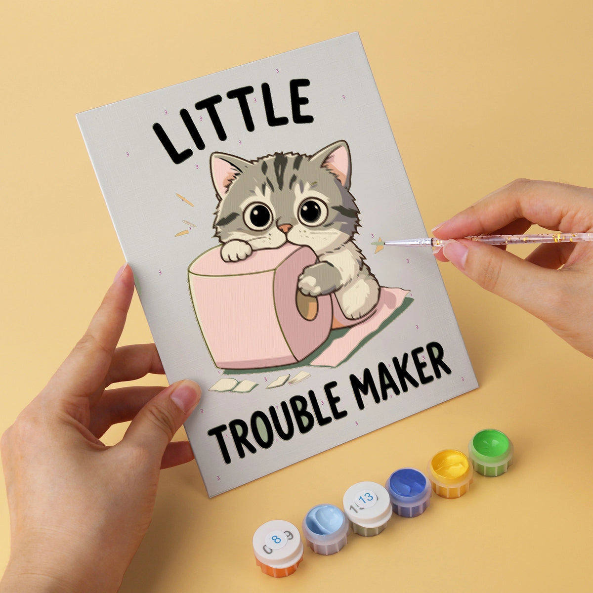 Sassy Cats - Mini Paint by Numbers (6 Pieces)