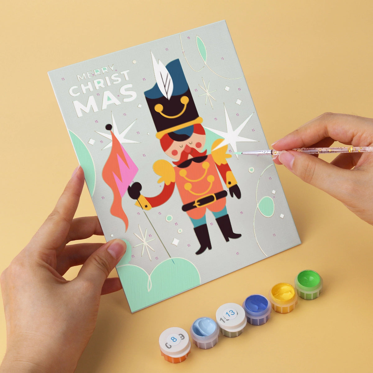 Christmas Cheer - Mini Paint by Numbers (6 Pieces)