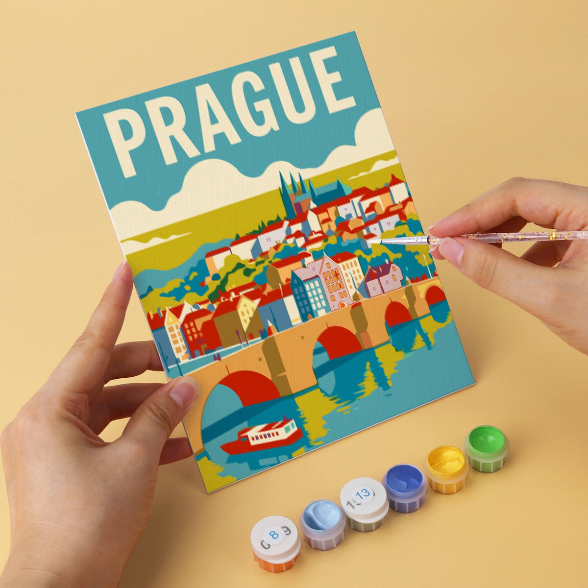 Dream Destinations - Mini Paint by Numbers (6 Pieces)