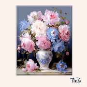 Velvet Peonies paint by numbers kit