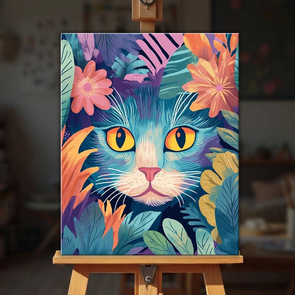 Jungle Cat paint by numbers kit