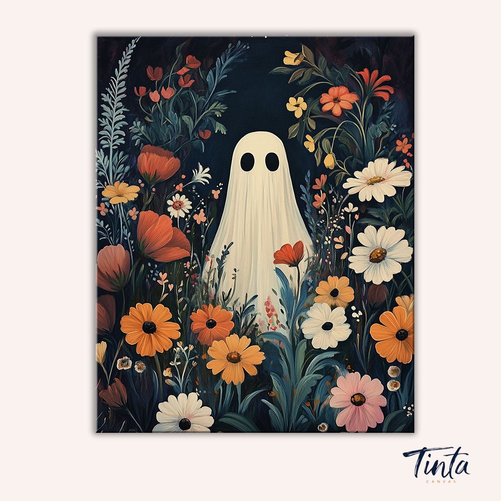 Ghost in Bloom paint by numbers kit