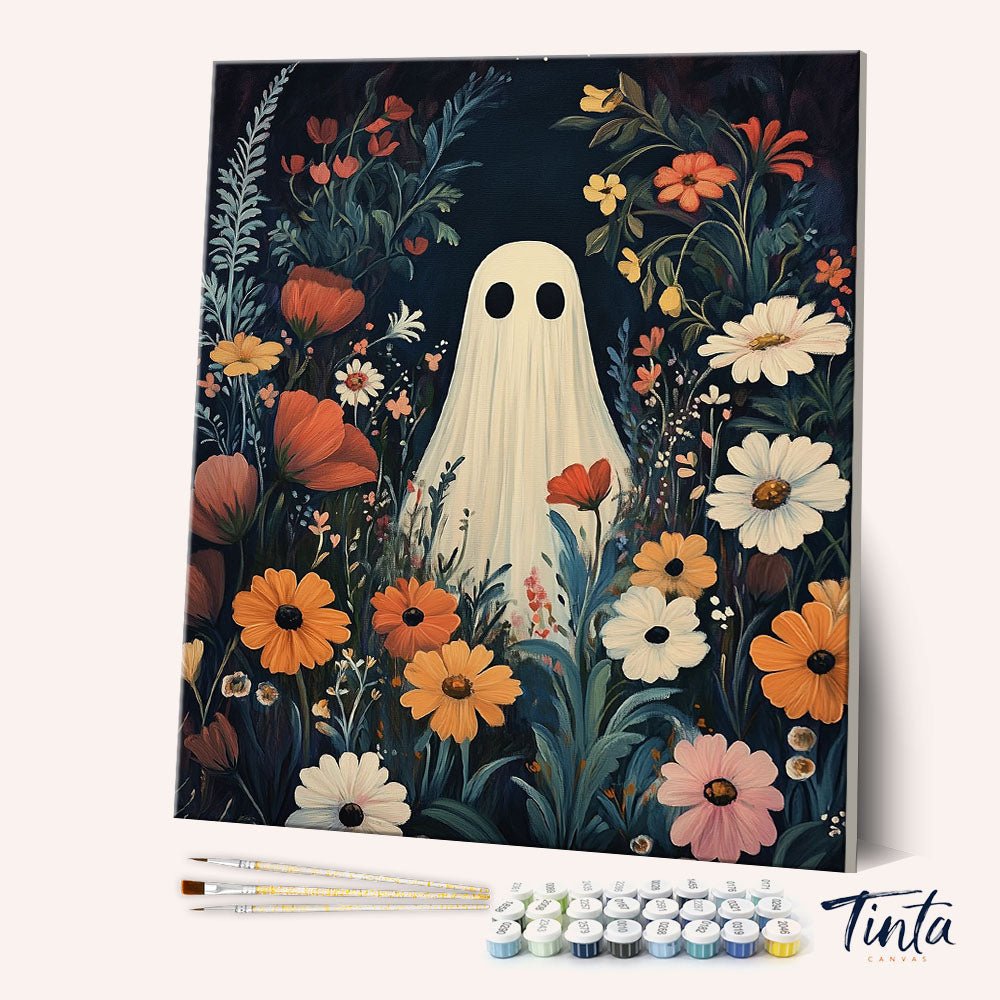 Ghost in Bloom paint by numbers kit
