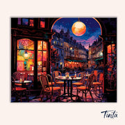 Parisian Moonlight Serenade paint by numbers kit