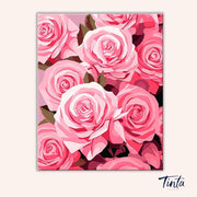 Love in Bloom paint by numbers kit
