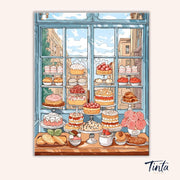 Sweet Window Delights paint by numbers kit