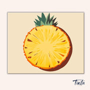 Pineapple Slice paint by numbers kit