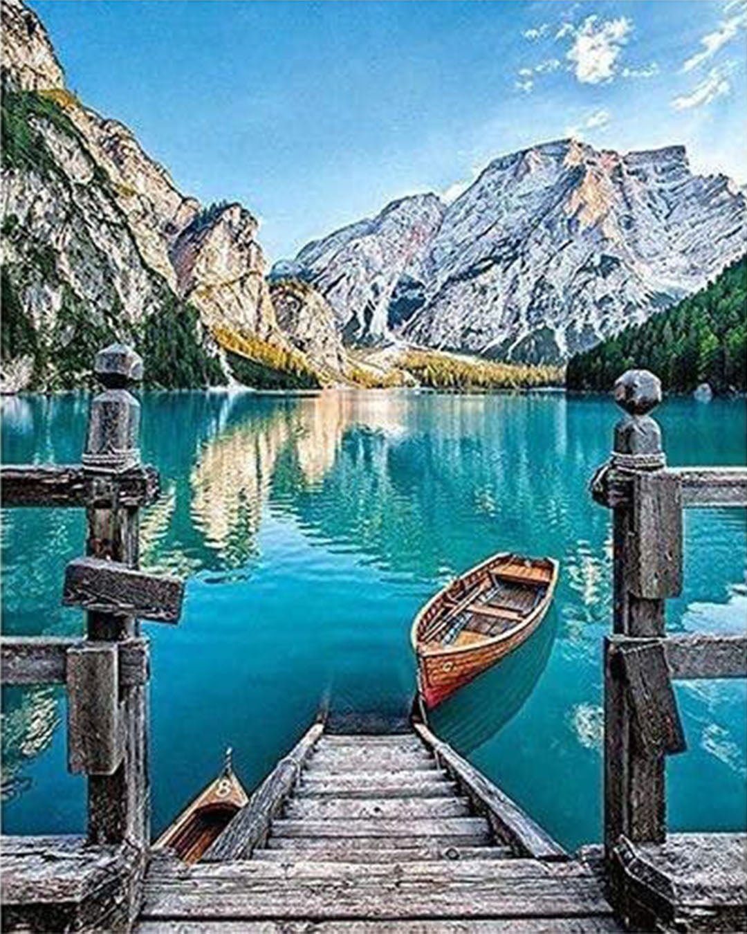 Italia Bella Lake paint by numbers kit