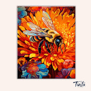 Golden Pollinator paint by numbers kit