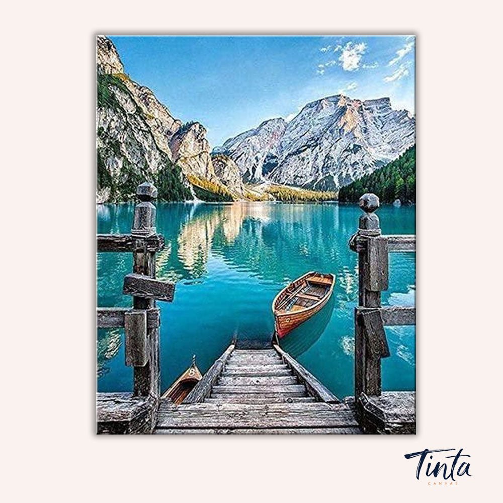 Italia Bella Lake paint by numbers kit