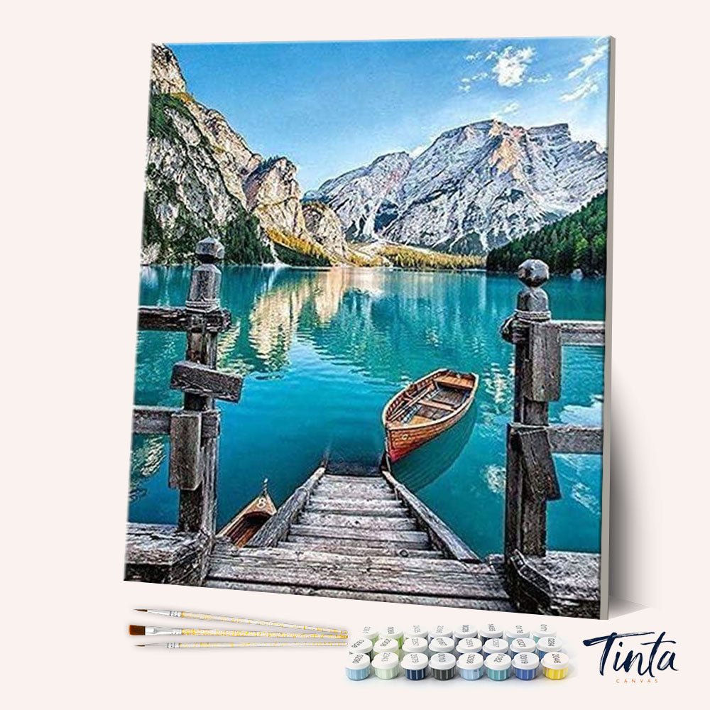 Italia Bella Lake paint by numbers kit