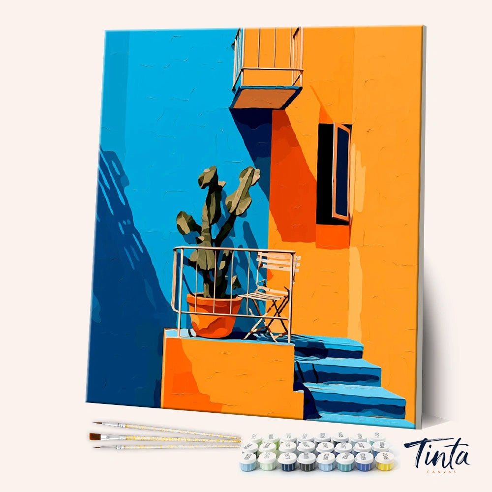 Cactus Balcony paint by numbers kit