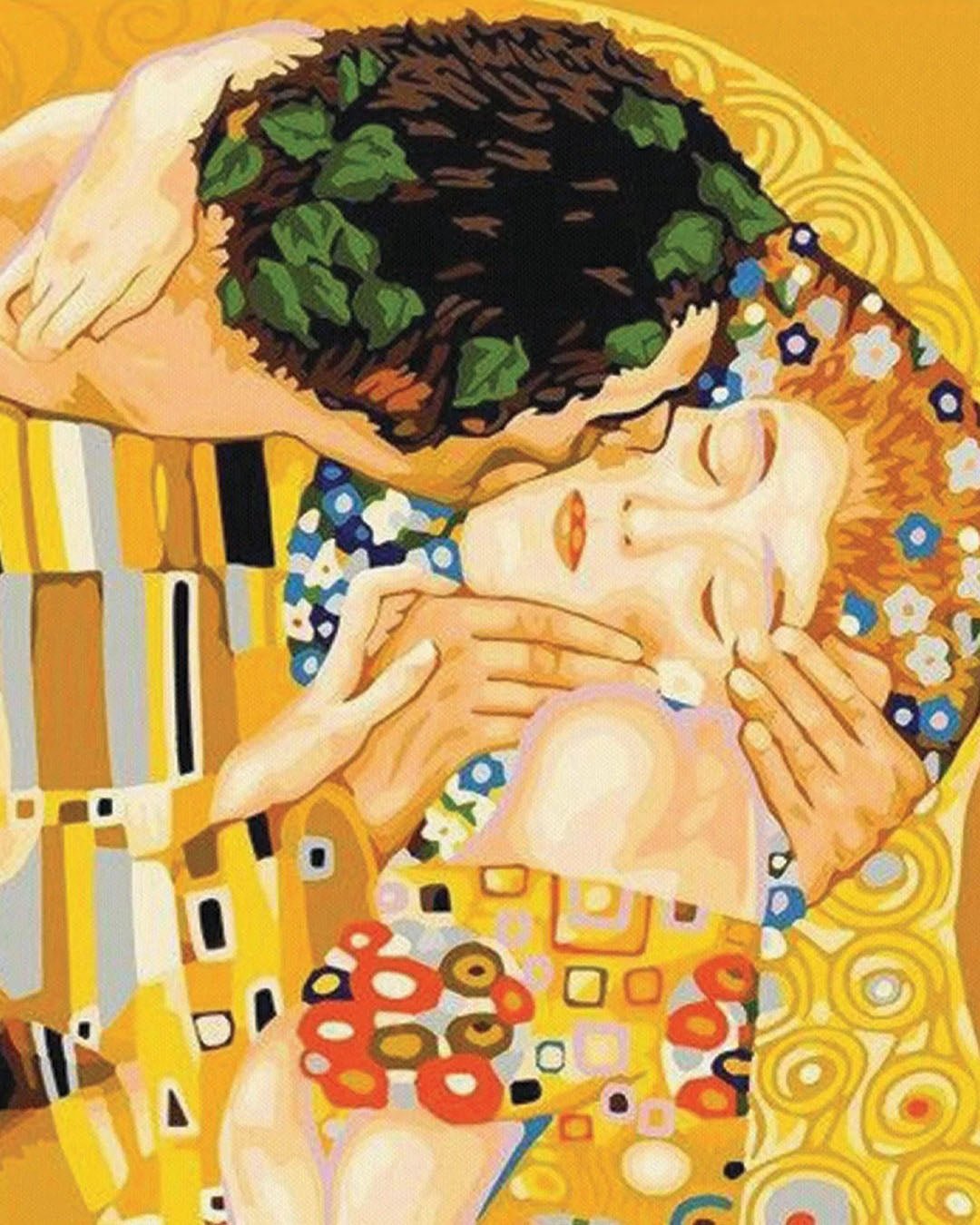 Kiss Zoom - Gustav Klimt paint by numbers kit