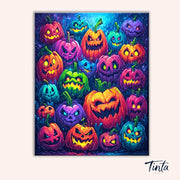 Spooky Pumpkins paint by numbers kit