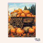 Harvest Wagon paint by numbers kit