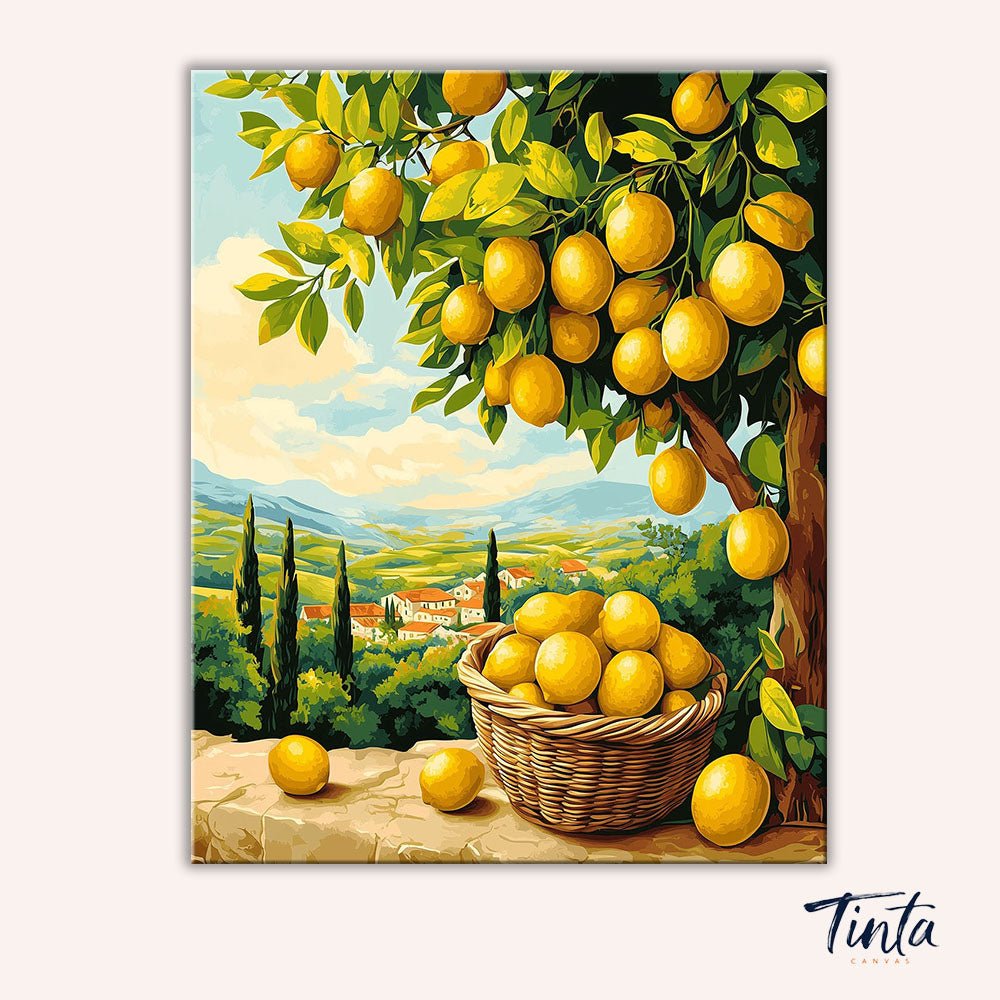 Tuscan Lemon Bliss paint by numbers kit