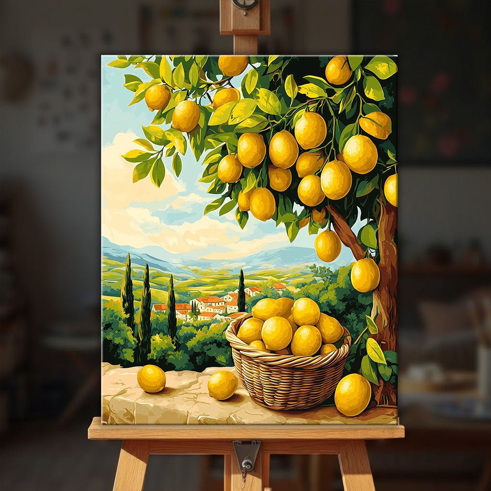 Tuscan Lemon Bliss paint by numbers kit