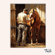 Quiet Stable paint by numbers kit