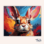 Rabbit paint by numbers kit