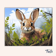 Rabbits Lair paint by numbers kit