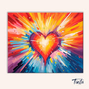 Radiant Heart paint by numbers kit