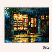 Rainlit Shelves paint by numbers kit