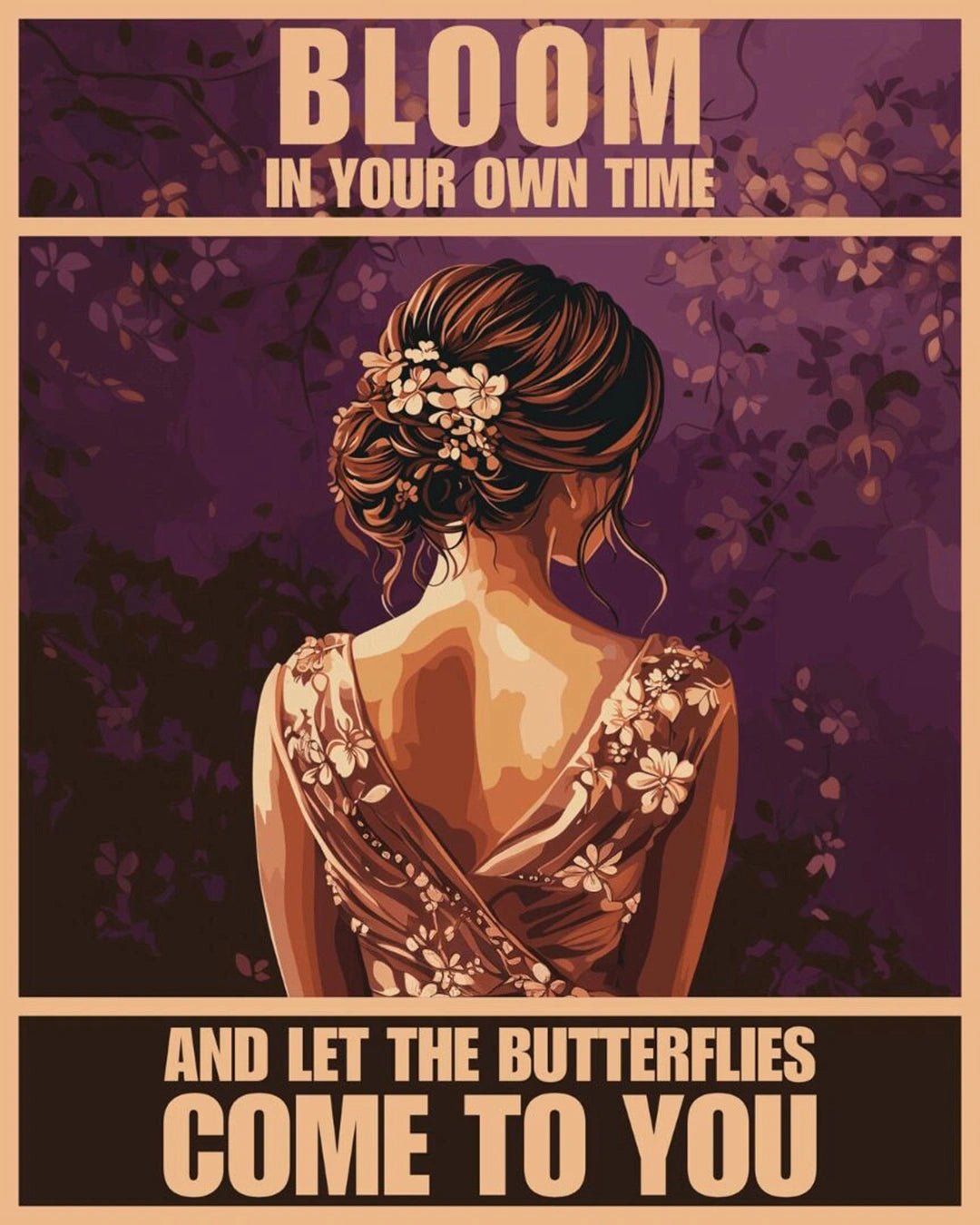 Bloom in Your Time paint by numbers kit