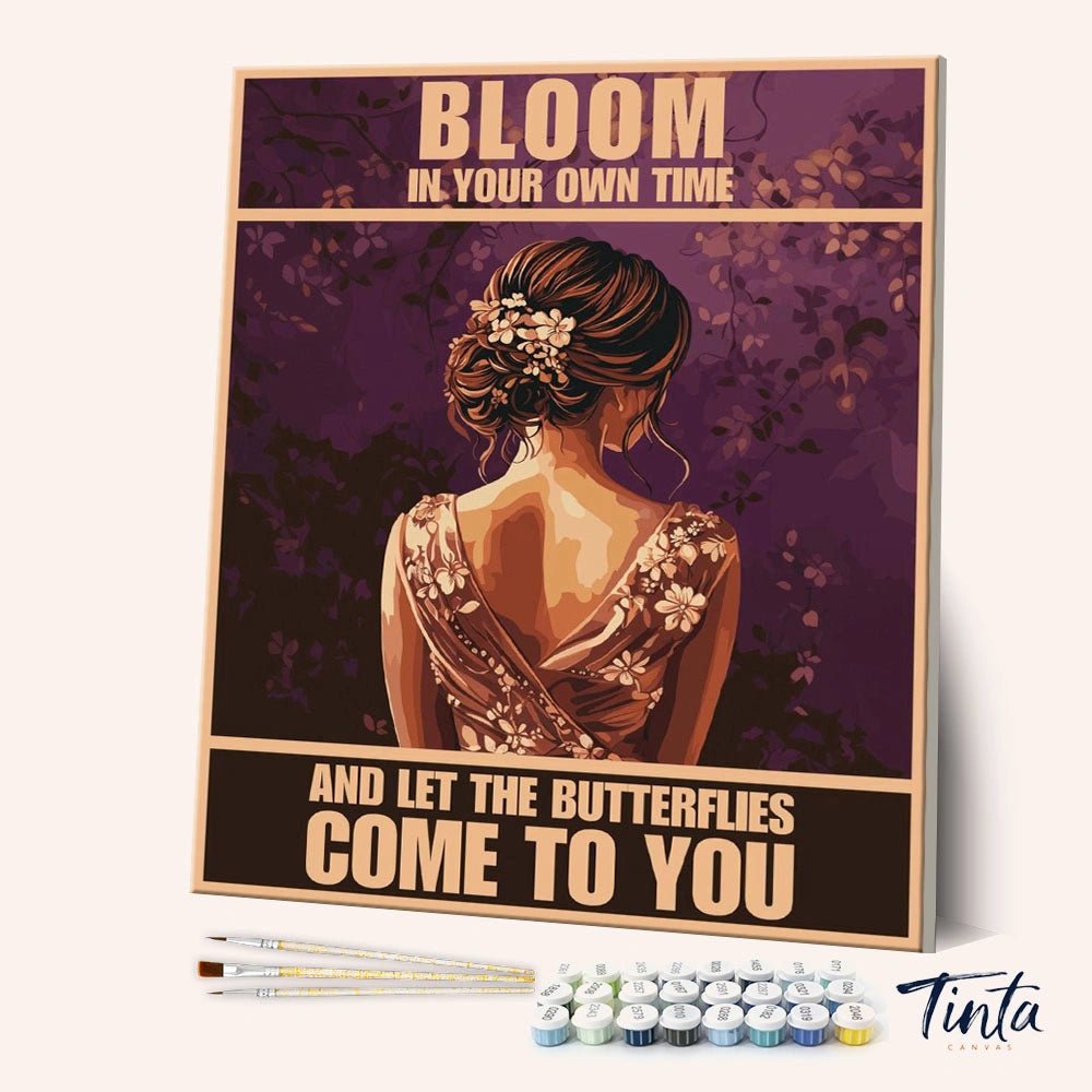 Bloom in Your Time paint by numbers kit