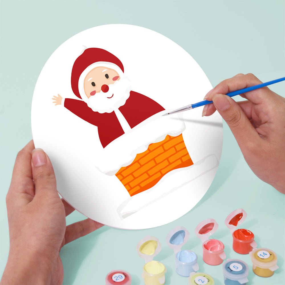 Santa’s Merry Moments (4 Pieces) paint by numbers kit