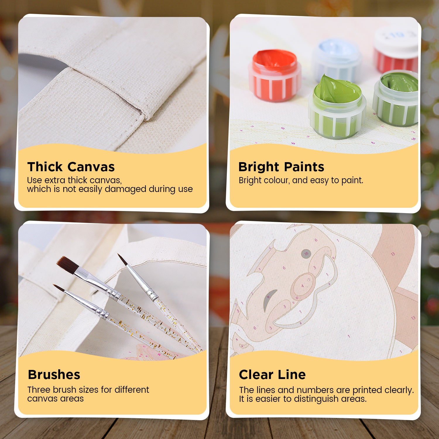 Jolly Santa Carry Bag paint by numbers kit