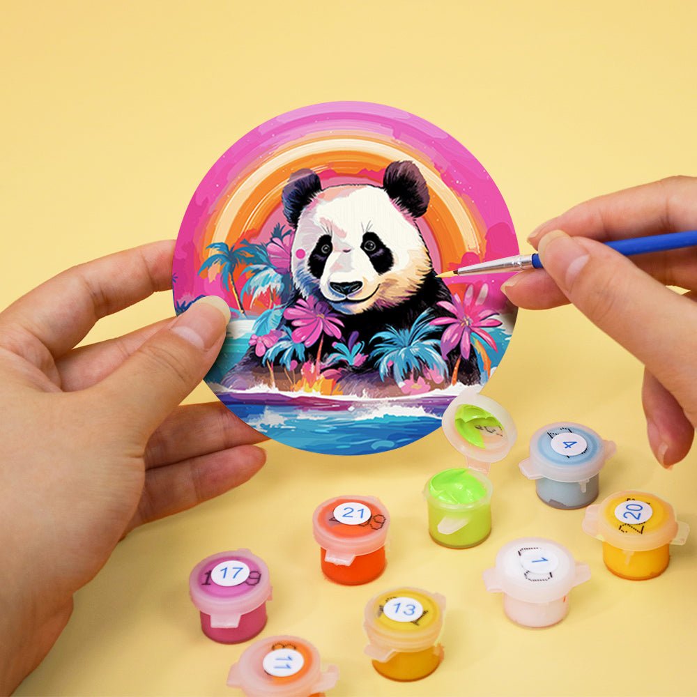Colorful Nature Wildlife - Coasters Paint by Numbers Kit (6 Pieces) paint by numbers kit