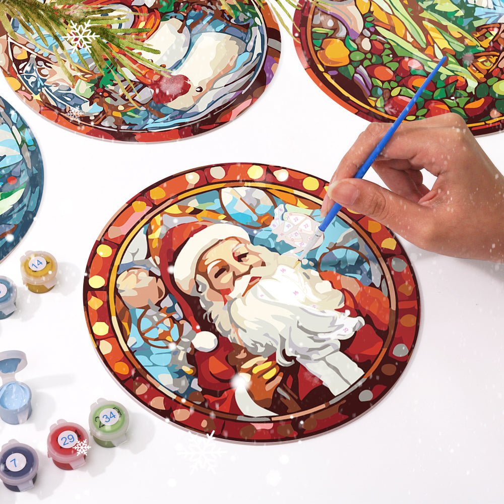 Yuletide Glow (6 Pieces) paint by numbers kit
