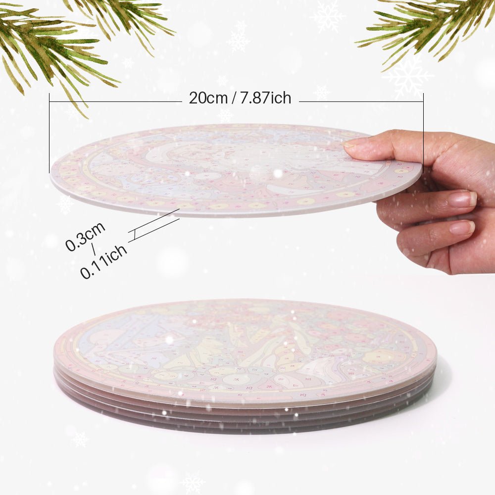 Yuletide Glow (6 Pieces) paint by numbers kit