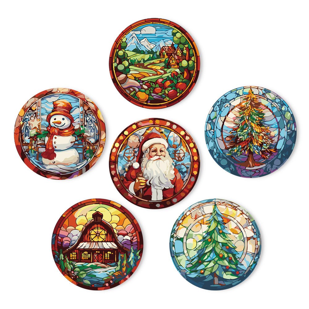 Yuletide Glow (6 Pieces) paint by numbers kit