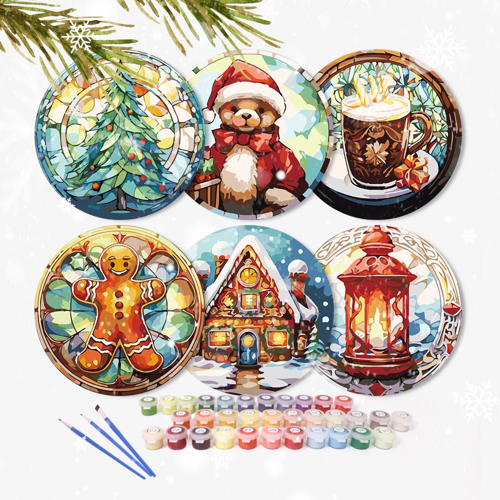 Cozy Noel (6 Pieces) paint by numbers kit