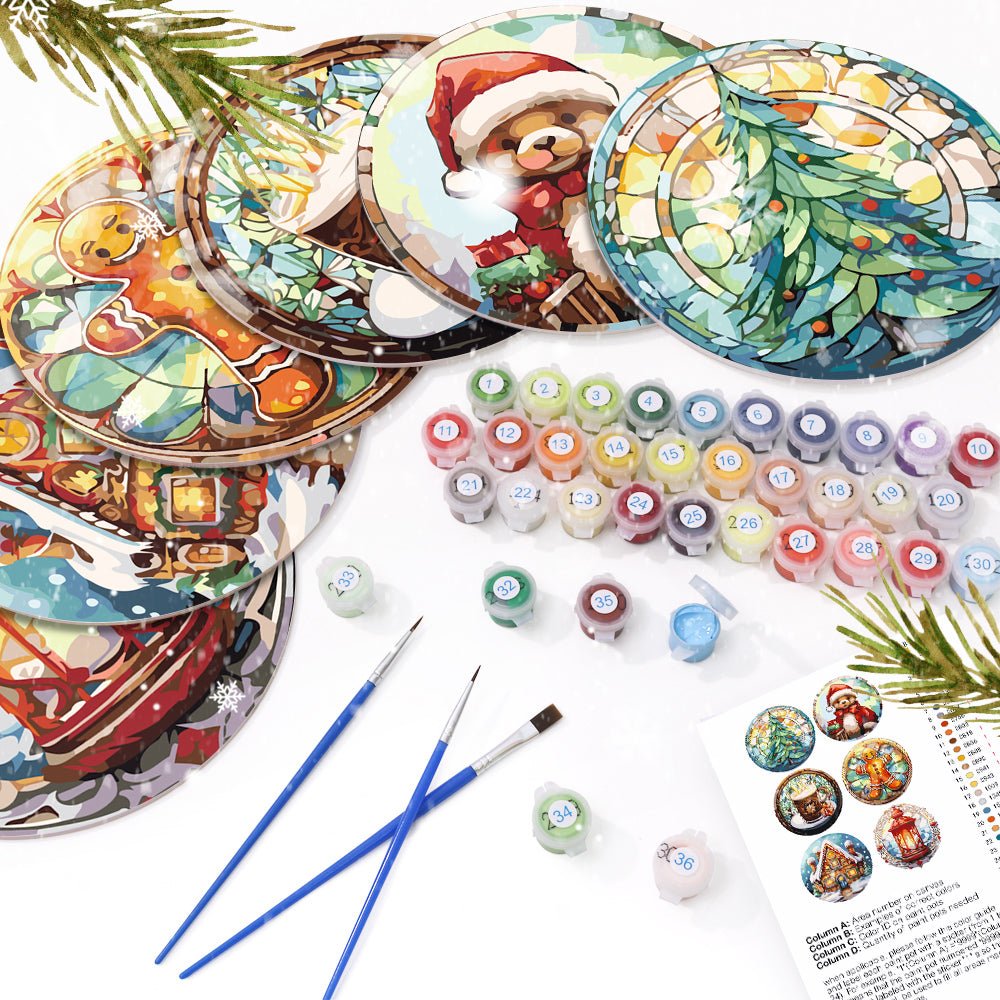 Cozy Noel (6 Pieces) paint by numbers kit