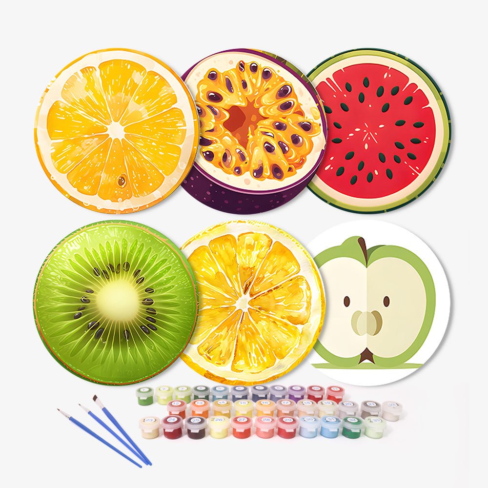 Citrus Pop (6 Pieces) paint by numbers kit