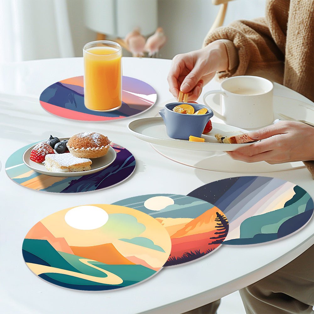 Sunset Horizons (6 Pieces) paint by numbers kit