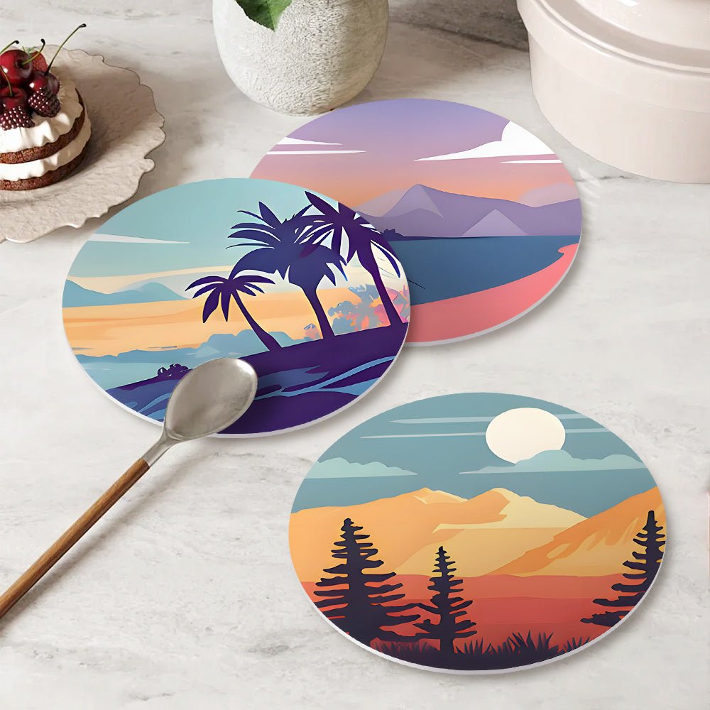 Sunset Horizons (6 Pieces) paint by numbers kit