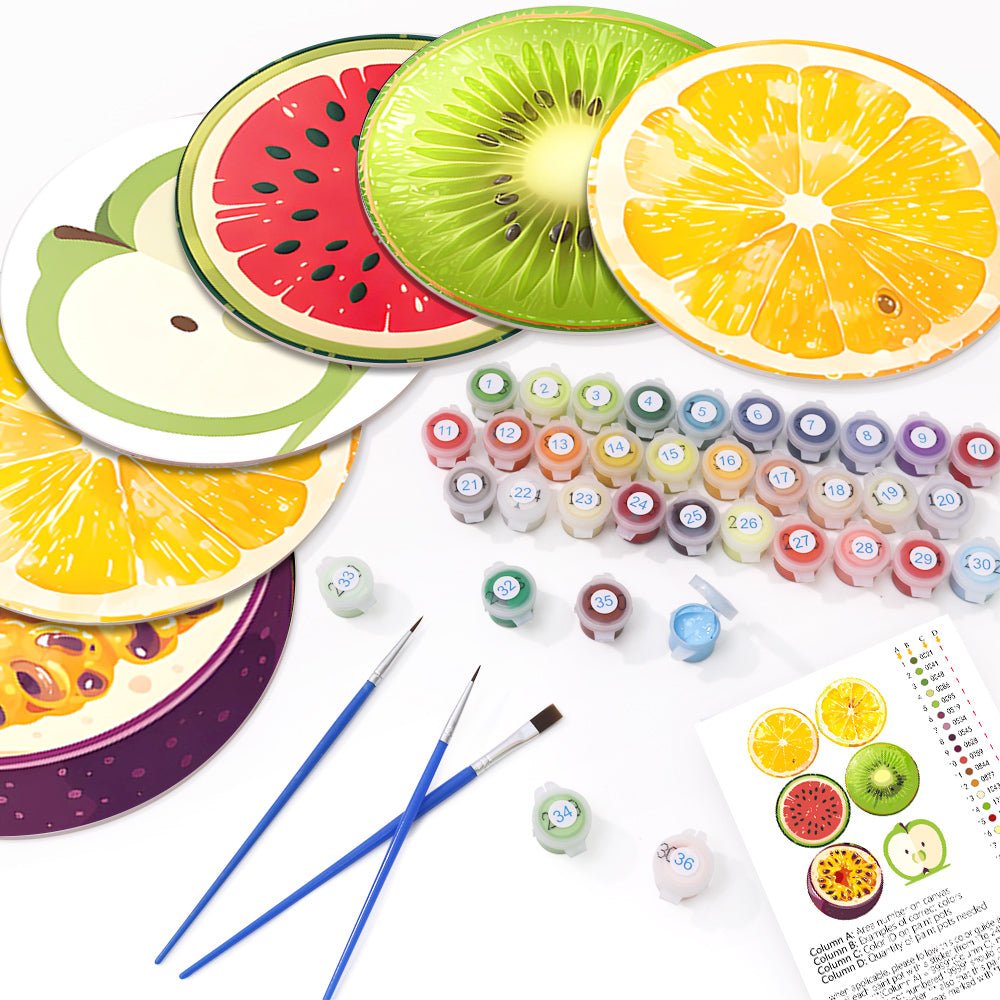 Citrus Pop (6 Pieces) paint by numbers kit