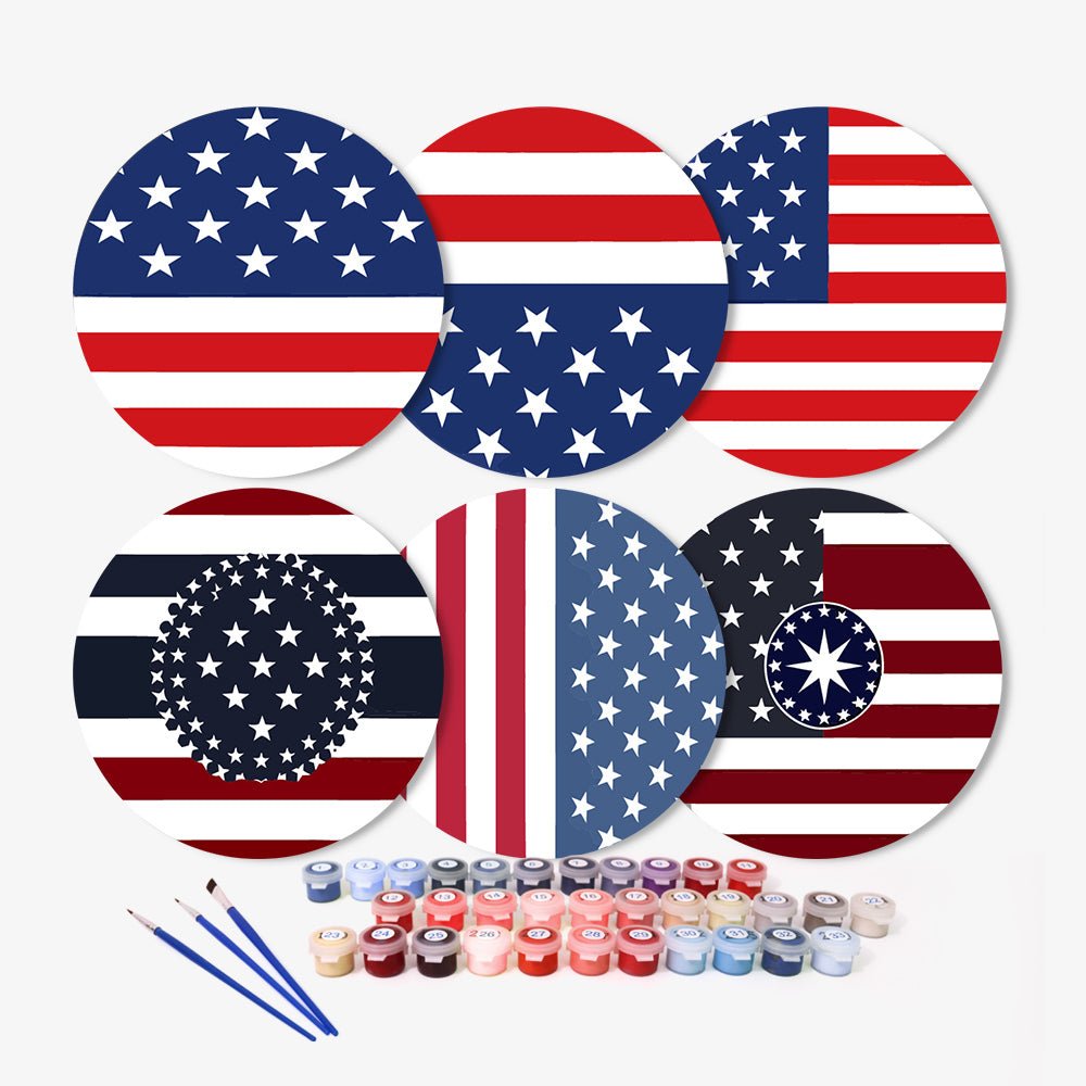 Liberty Stripes (6 Pieces) paint by numbers kit