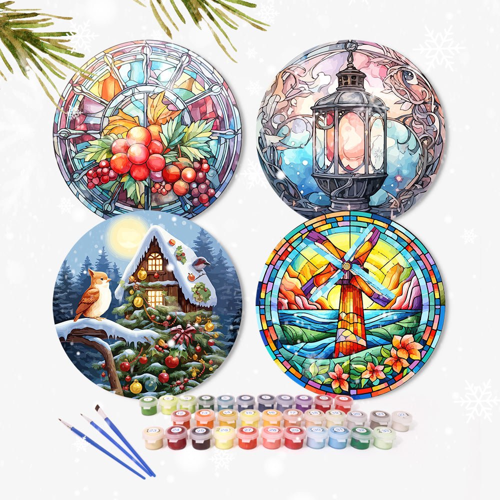 Luminous Seasons (4 Pieces) paint by numbers kit