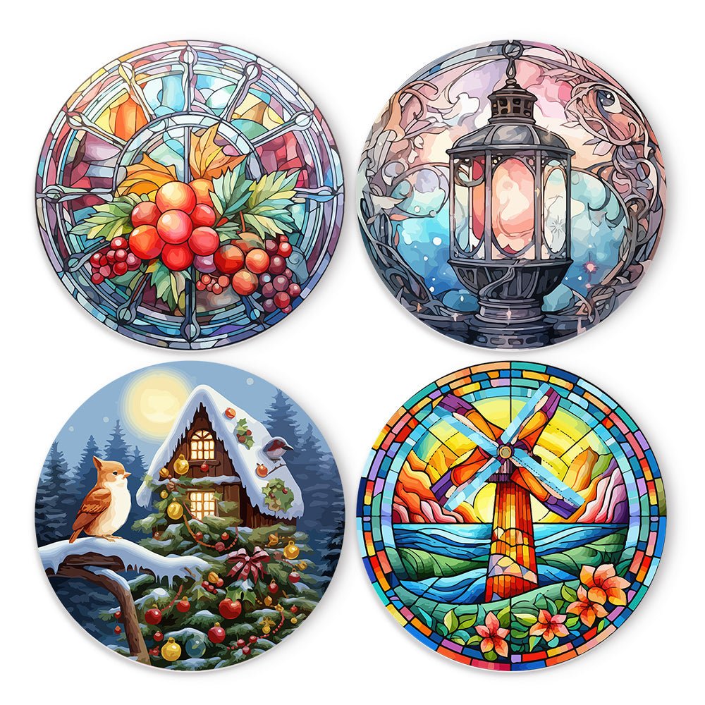Luminous Seasons (4 Pieces) paint by numbers kit