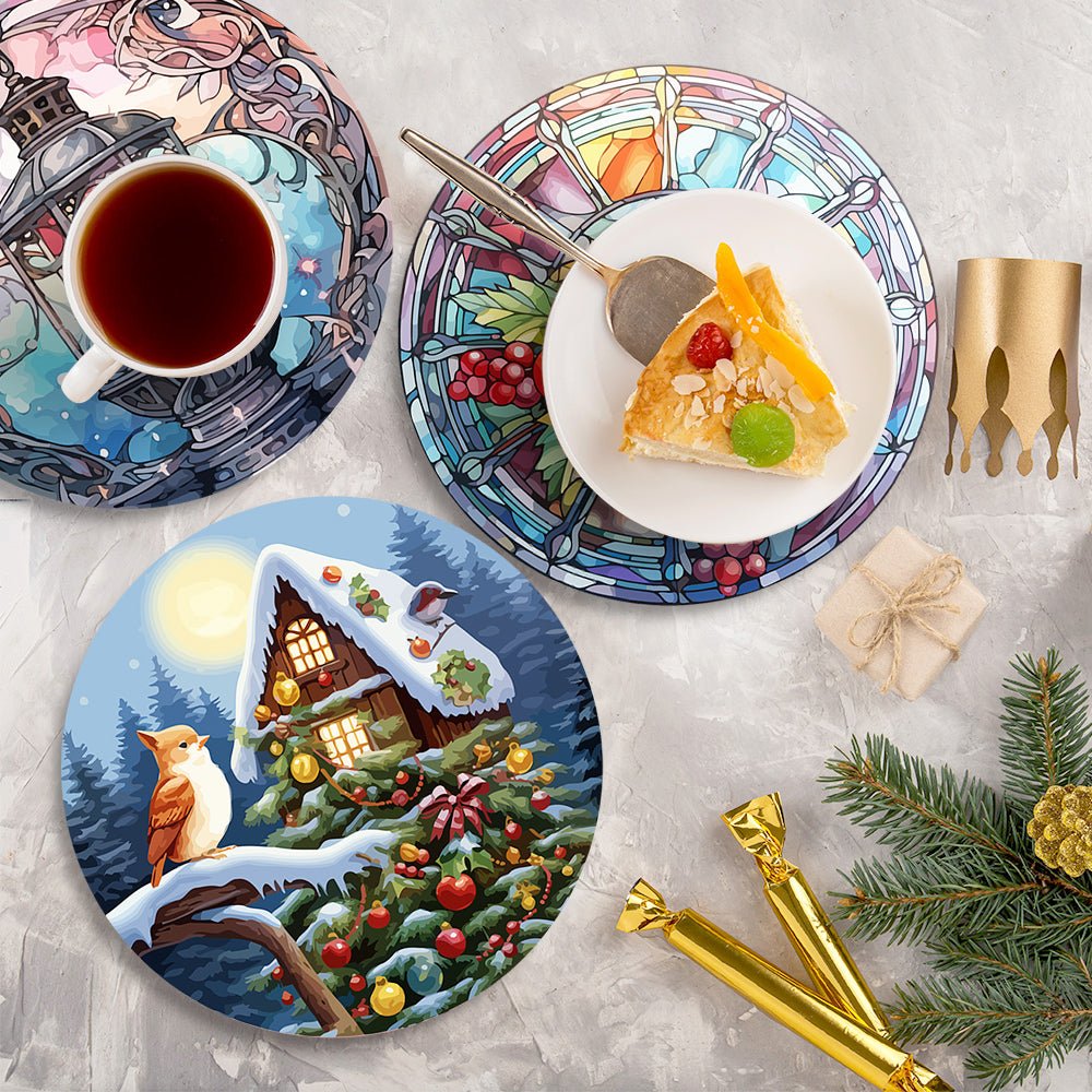 Luminous Seasons (4 Pieces) paint by numbers kit