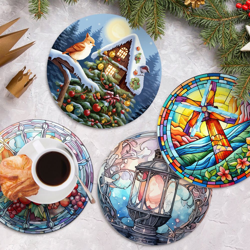Luminous Seasons (4 Pieces) paint by numbers kit