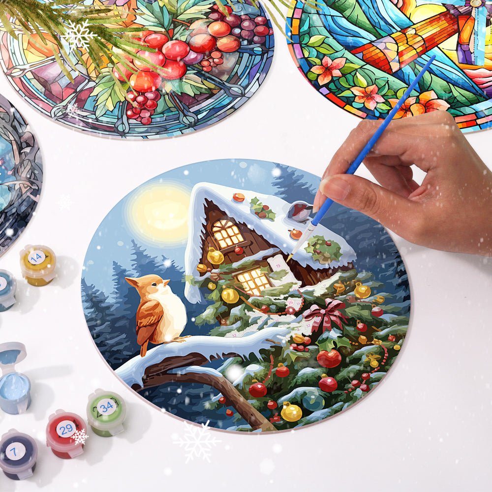 Luminous Seasons (4 Pieces) paint by numbers kit