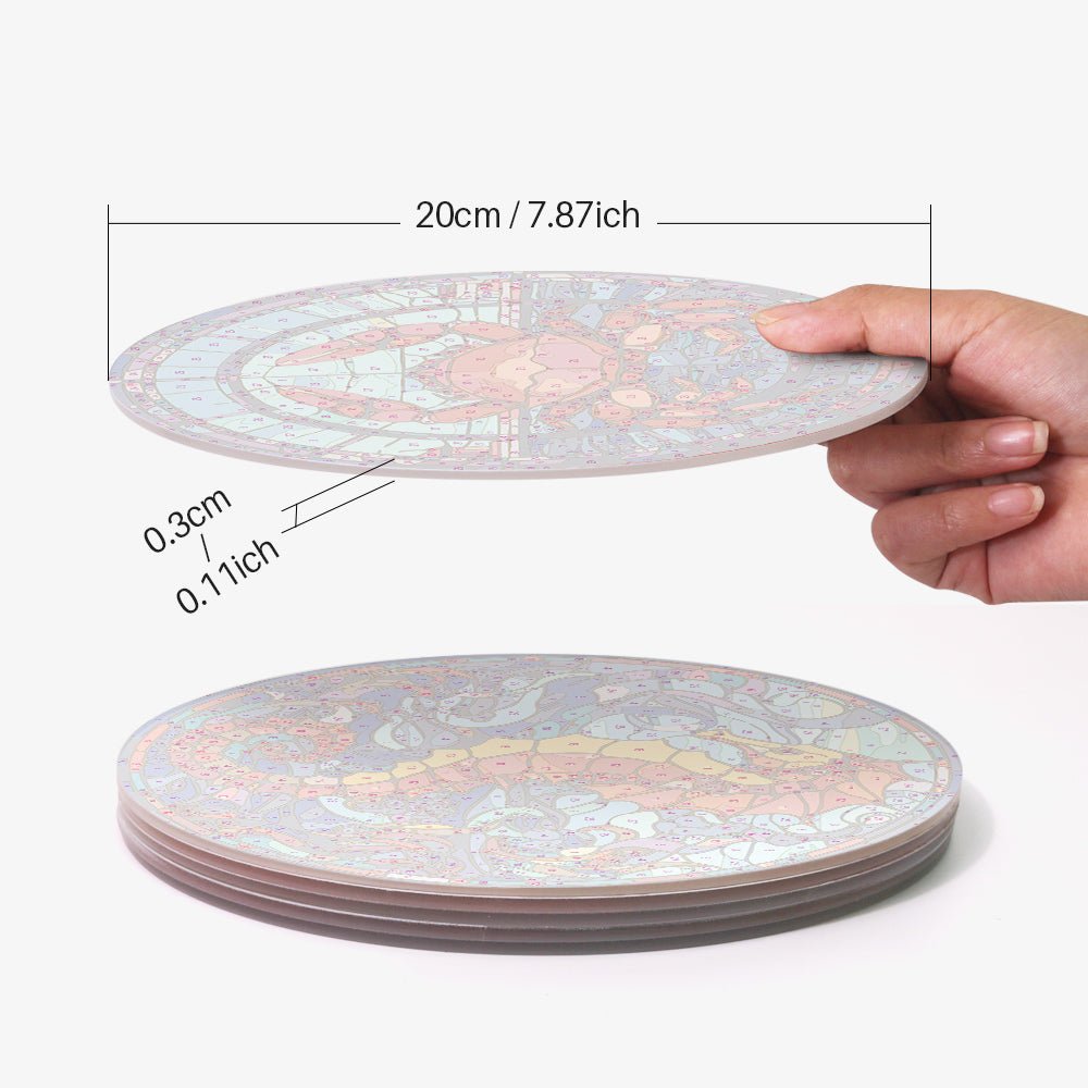 Ocean Mosaic (4 Pieces) paint by numbers kit